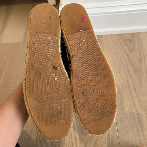 Soludos shoes | French Bulldog black espadrilles size 7 - Picture 4 of 5